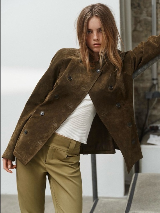 Zara Jackets & Blazers - Zara Suede Fitted jacket